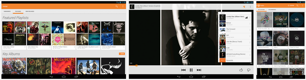 google play music player for android