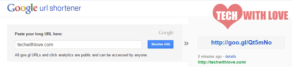 google shortener