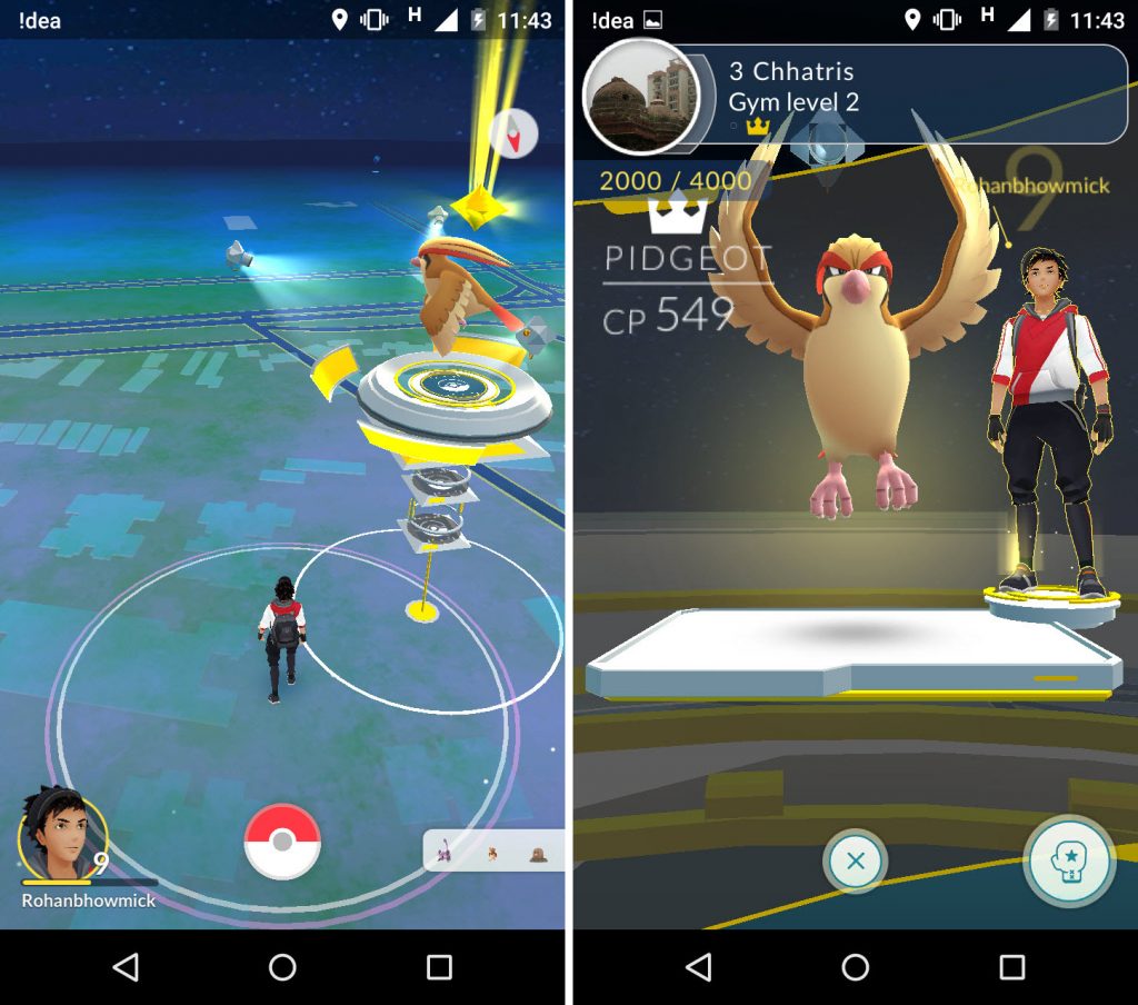 how to join a gym and battle players in pokemon go